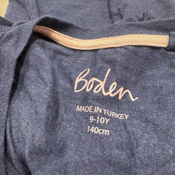 Mini Boden Blue Ruffle Sleeve Short Sleeve Shirt - Picture 5 of 6